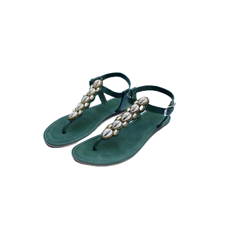 Malindi Sandals with cowrie shells