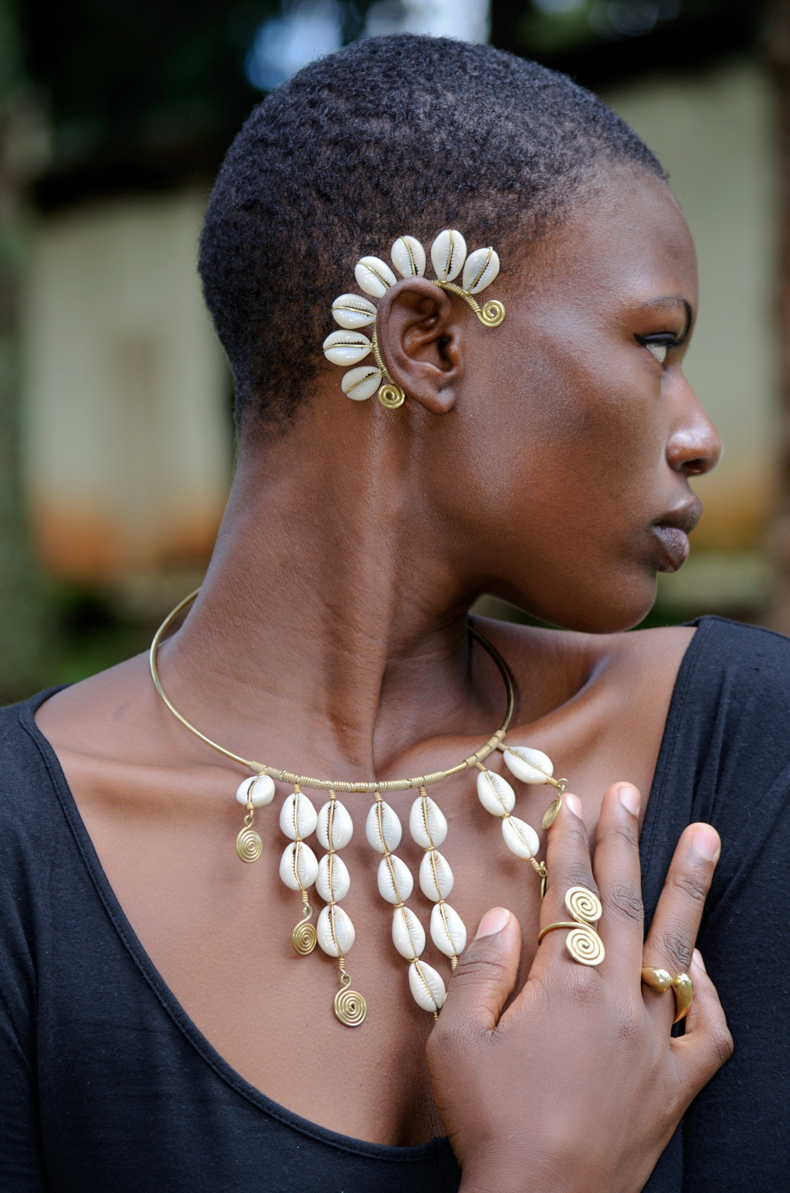 Nyota Cowrie shell Necklace
