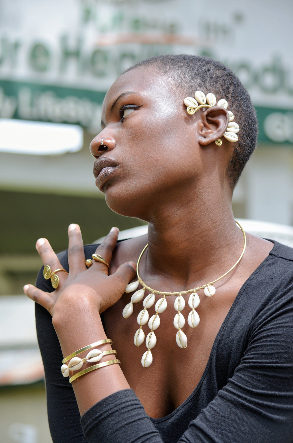 Nyota Cowrie shell Necklace