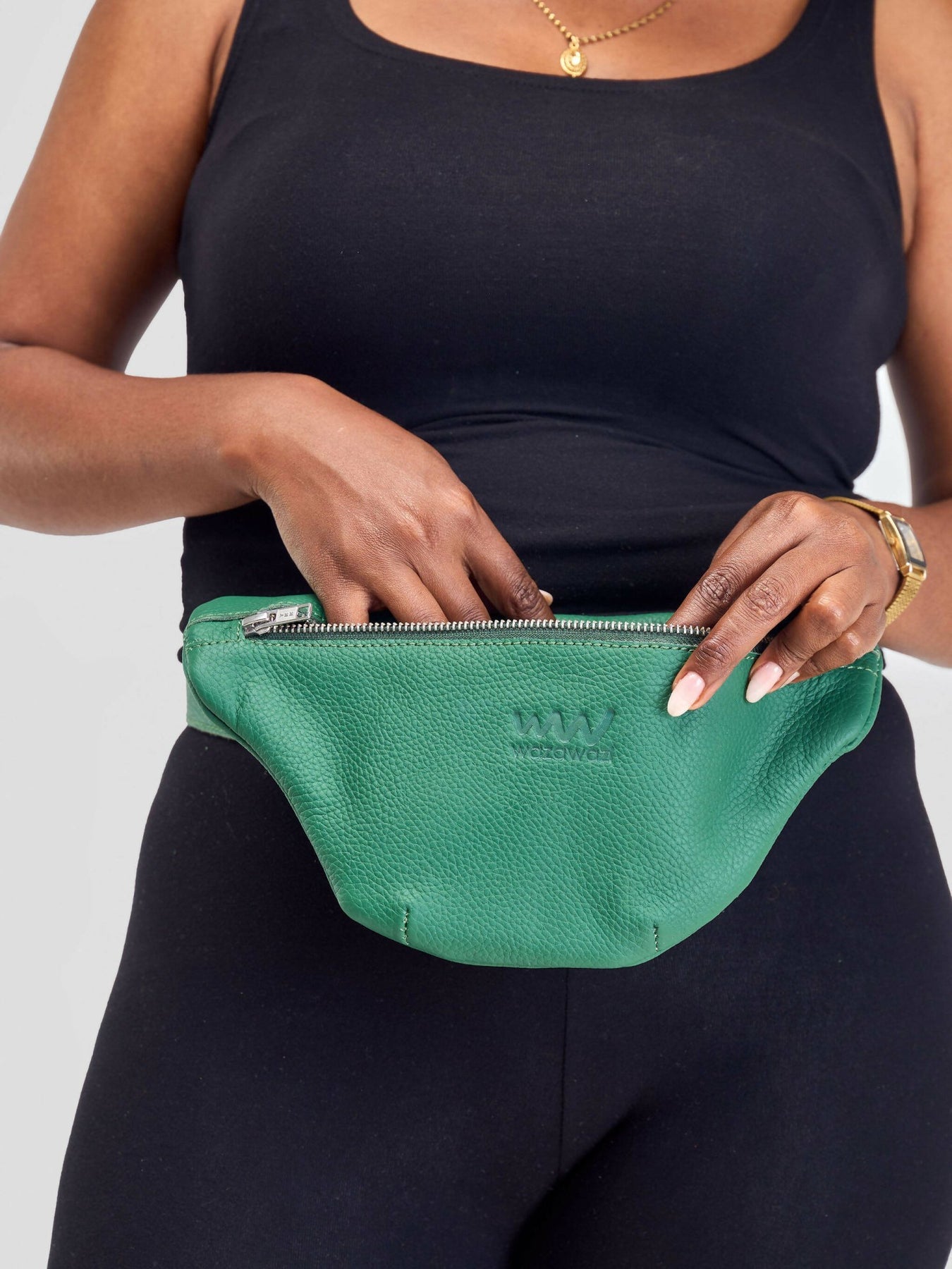 Fanny Pack Leather Crossbody Bag