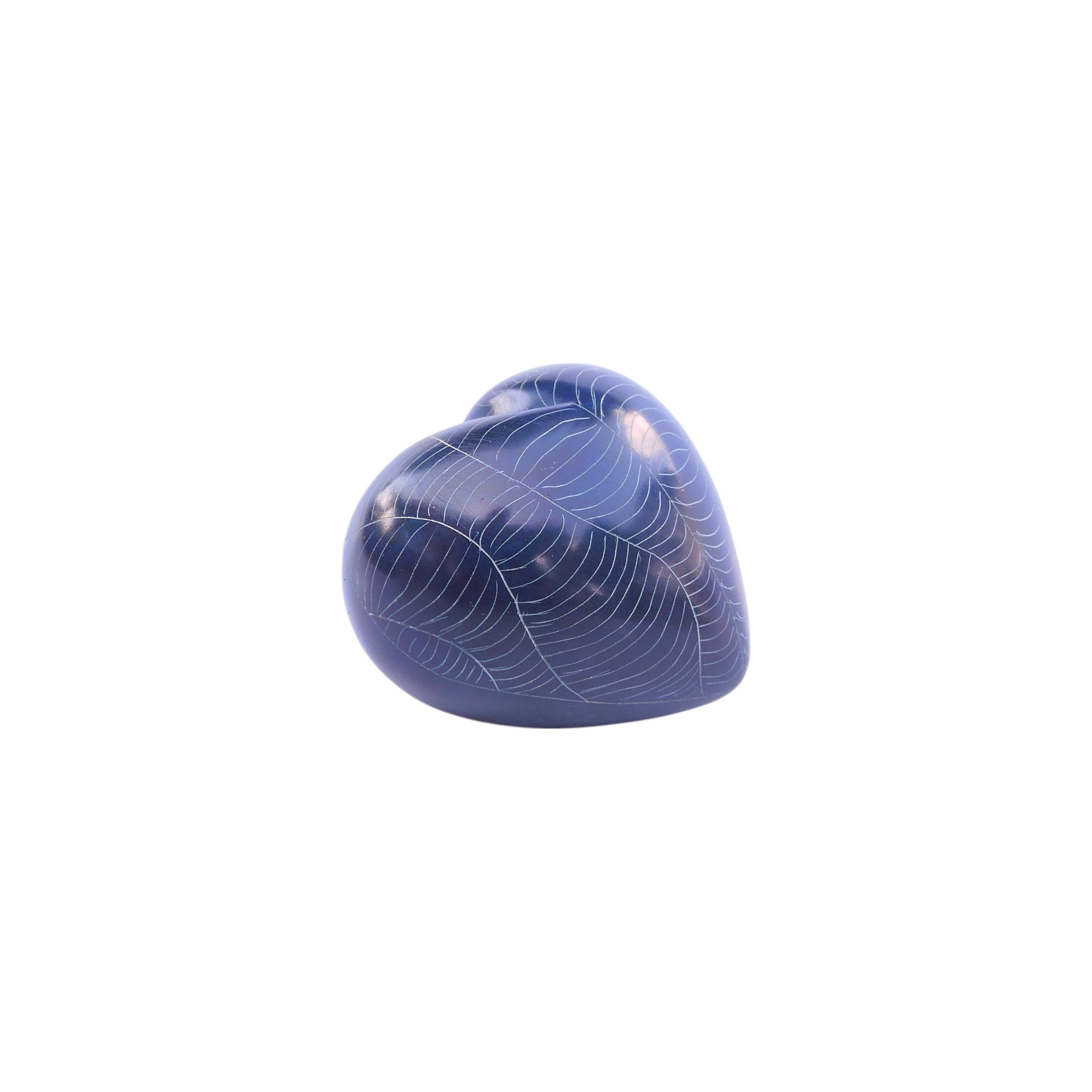 Heart Soapstone Carvings (Blue)