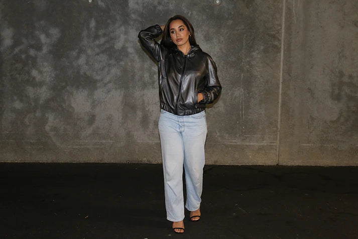 Vegan Leather Jacket - Charm