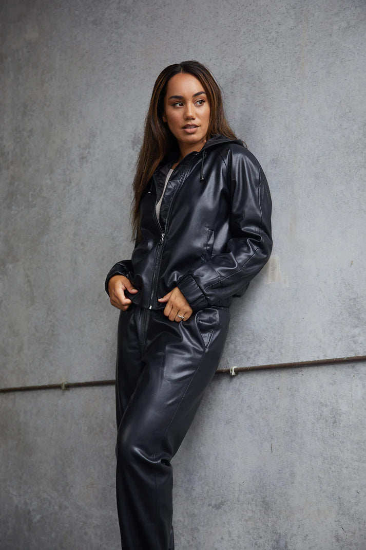 Vegan Leather Tracksuit - Charm