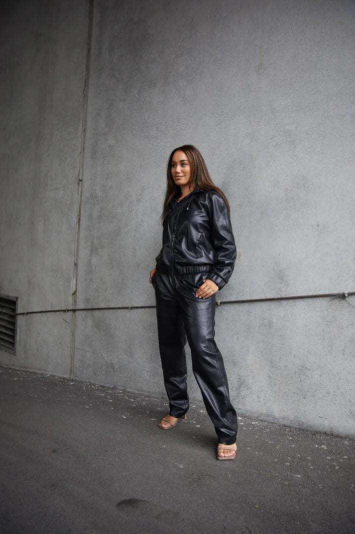 Vegan Leather Tracksuit - Charm