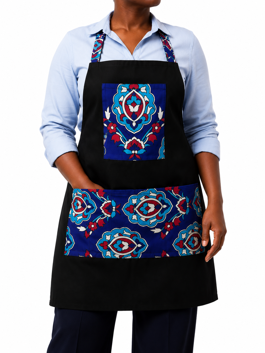 Royal Indigo Artisan Host Apron | Premium Cooking, Baking & Creative Apron