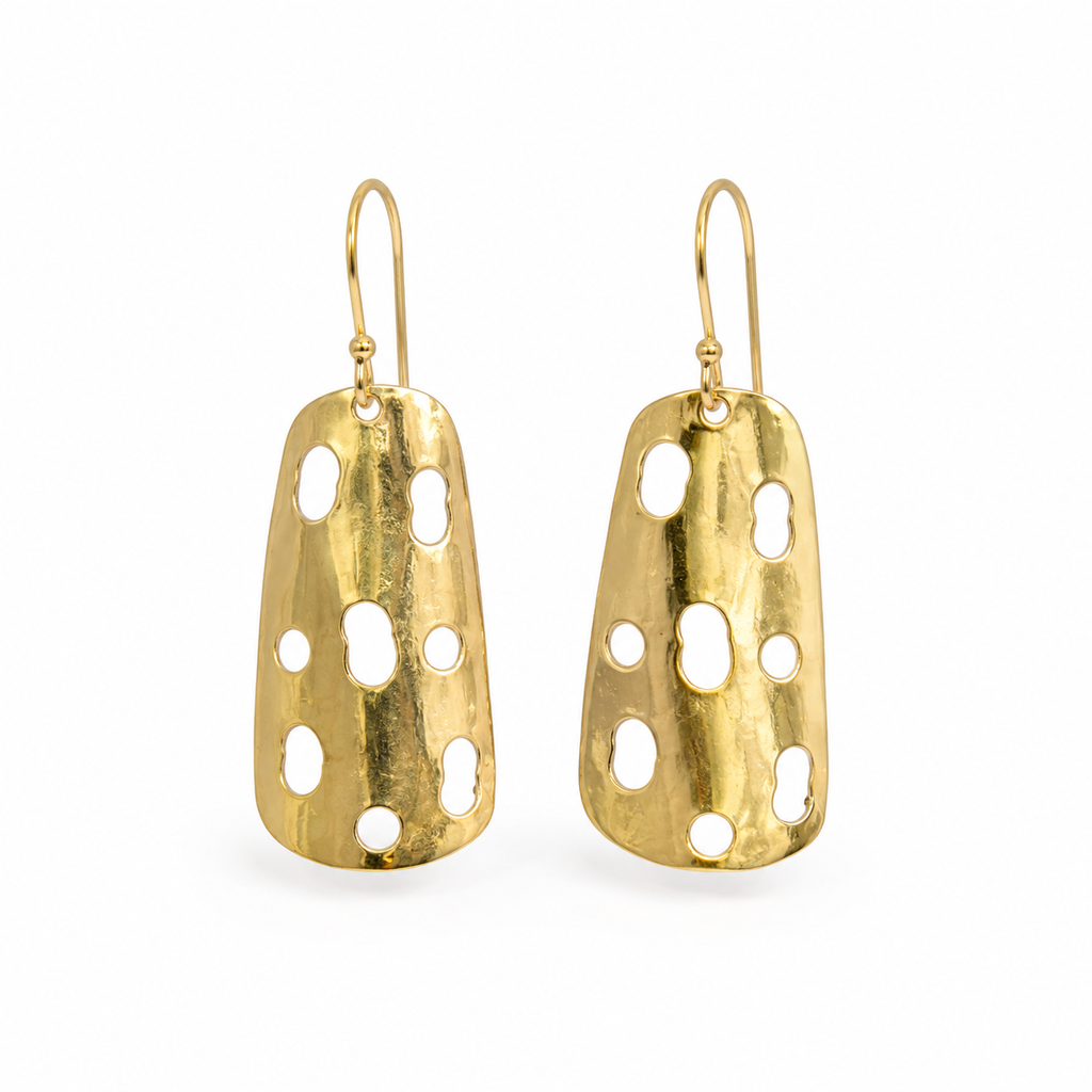 Chebet Mutai Long Golden Glow Earrings