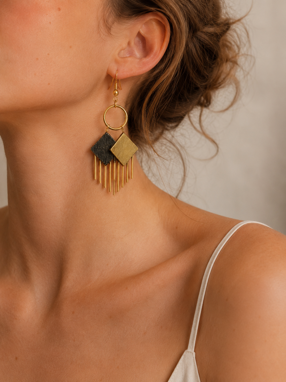 Diamond Fringe Earrings
