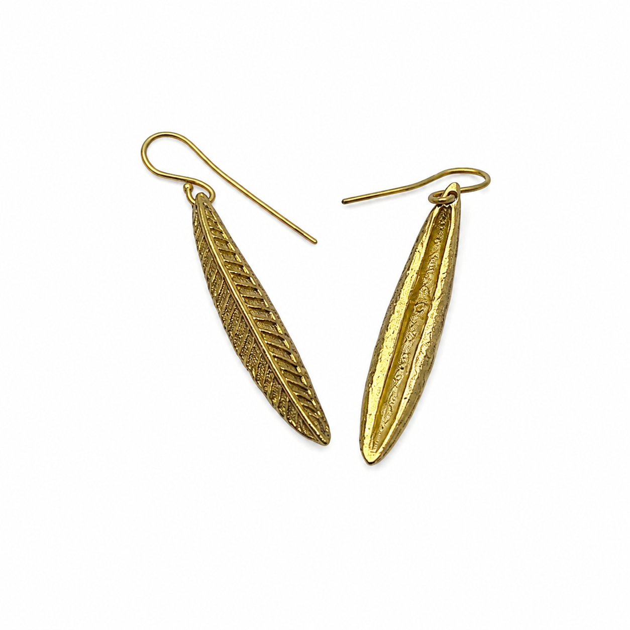 Kuyu leaf Earrings - Handmade Jewelry