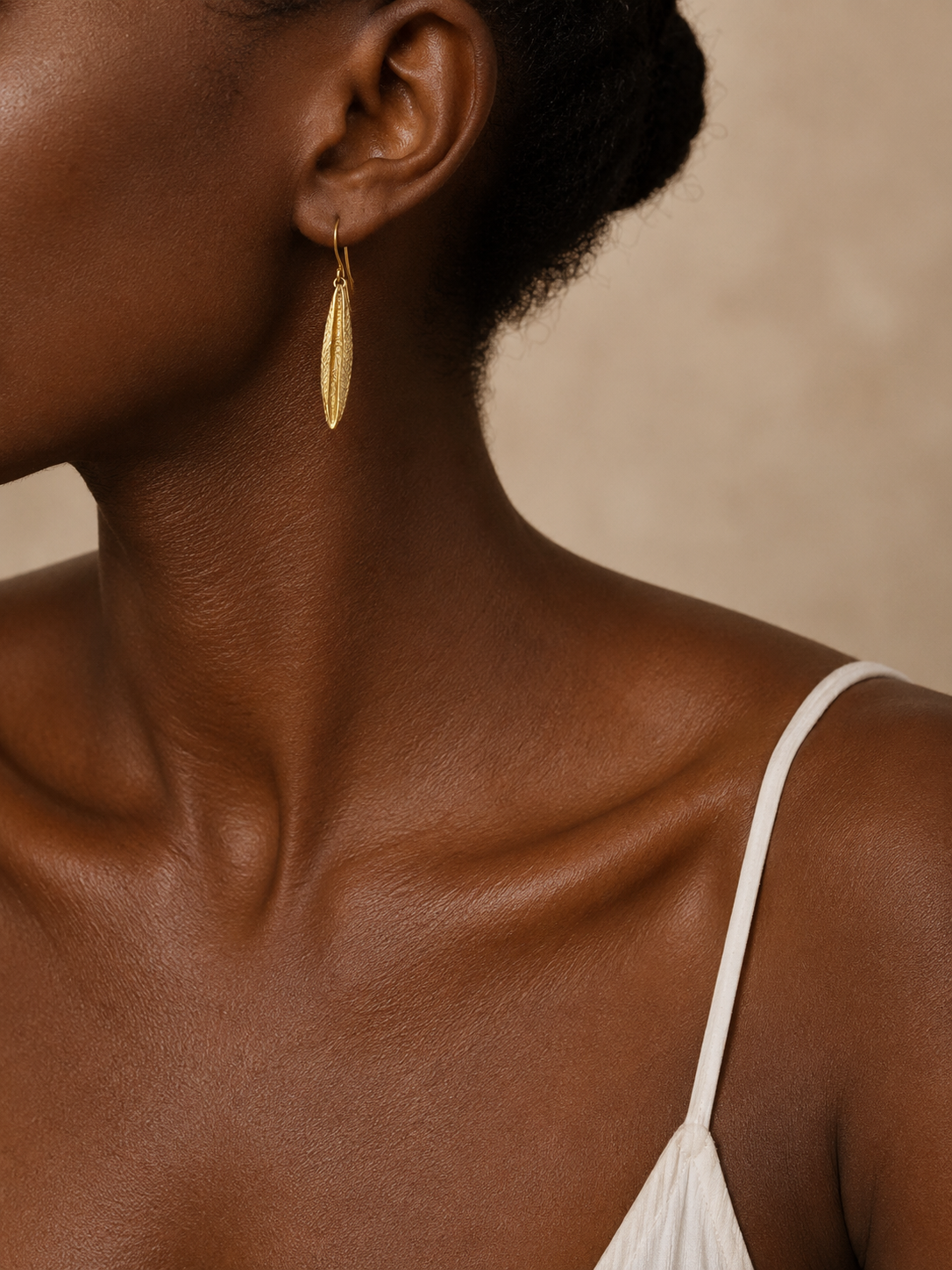 Kuyu leaf Earrings - Handmade Jewelry