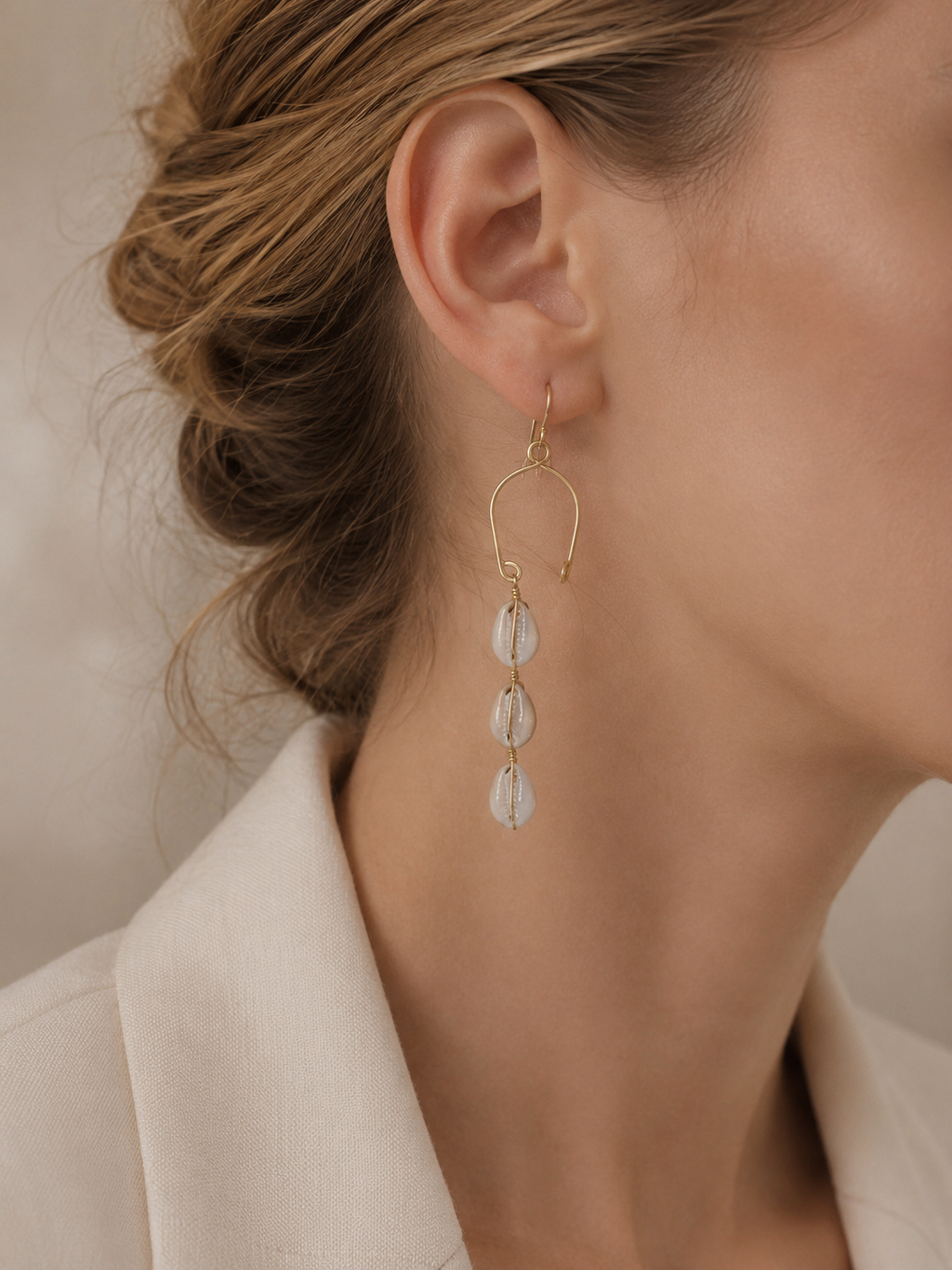 Zuri Earring With Cowrie Shells