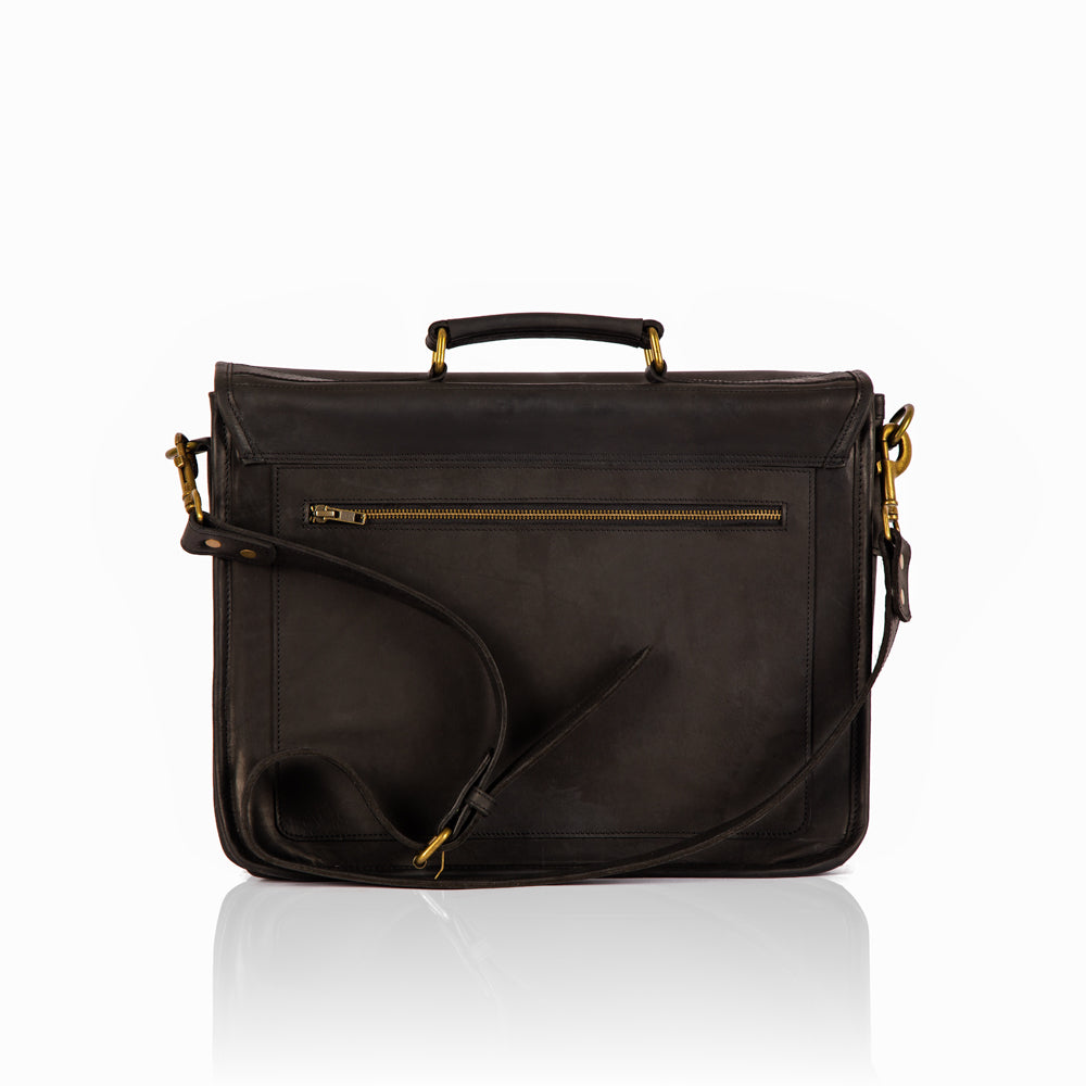 Wafula leather briefcase
