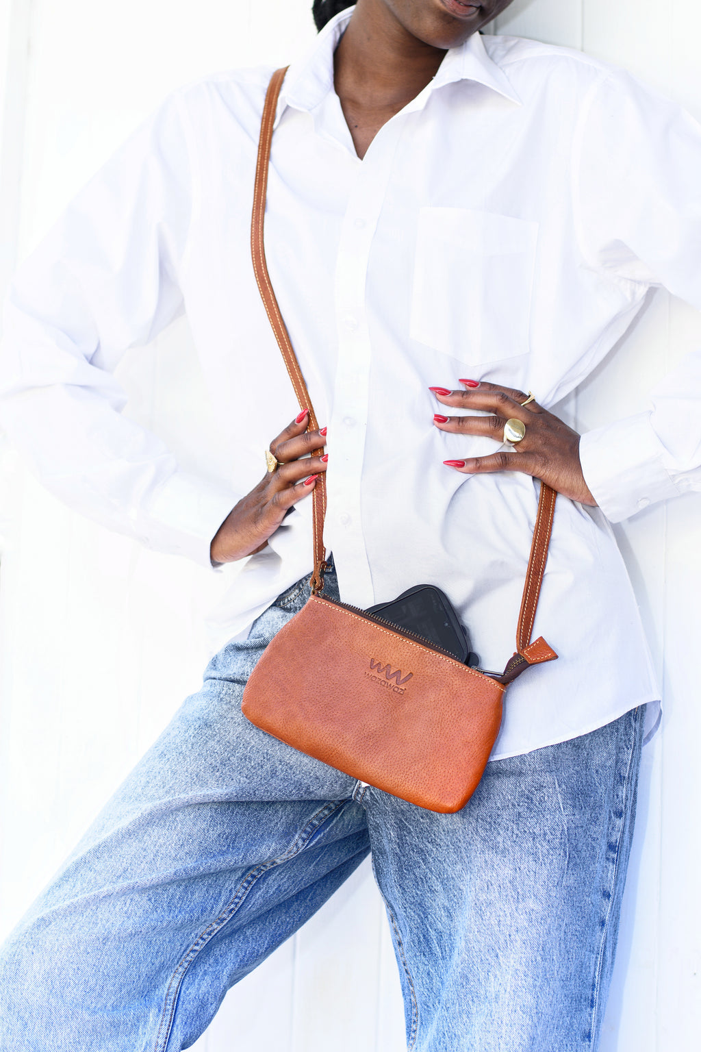 Koi Leather Sling Bag