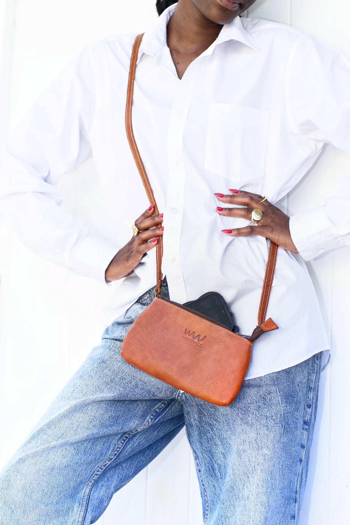 Koi Leather Sling Bag
