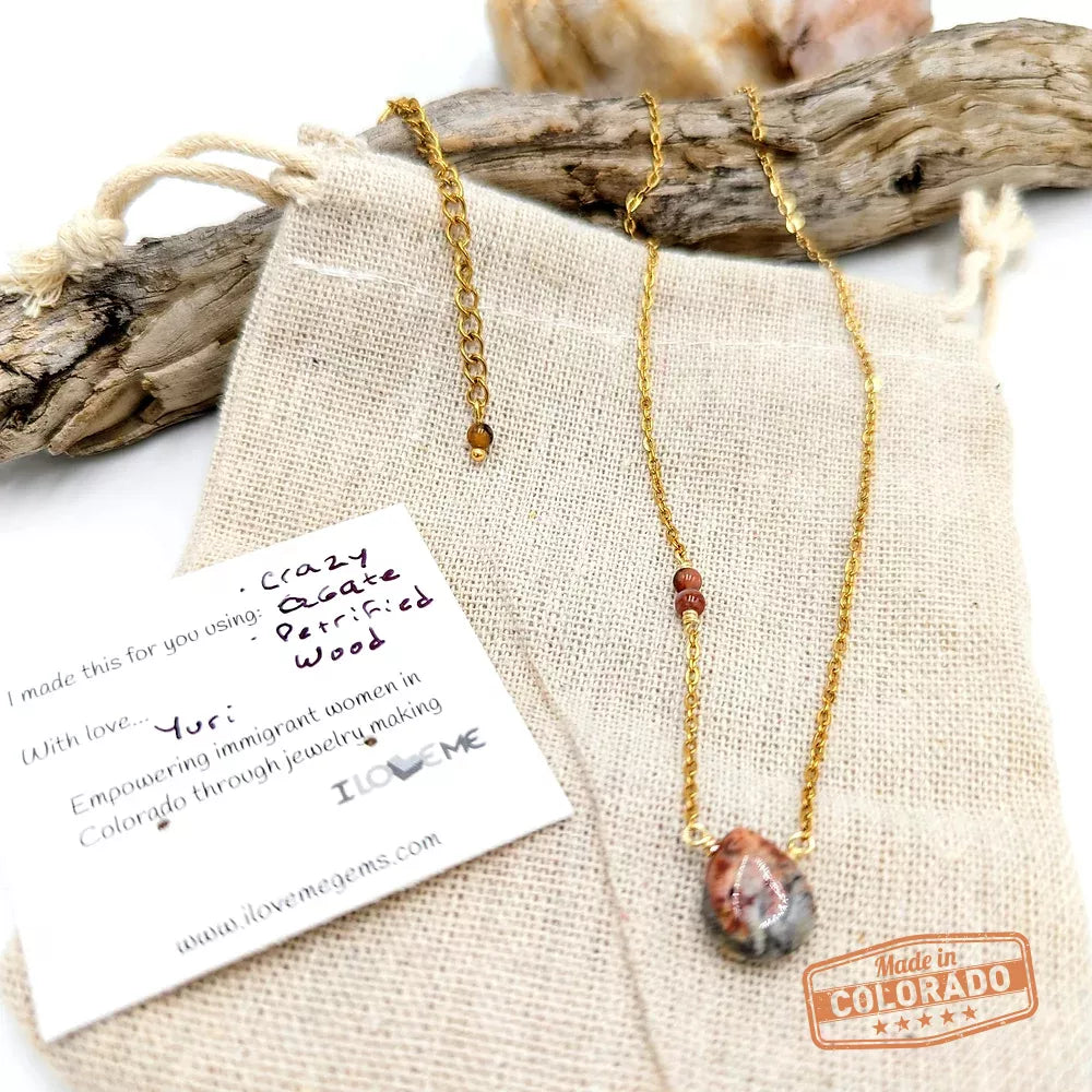 Crazy Agate Necklace