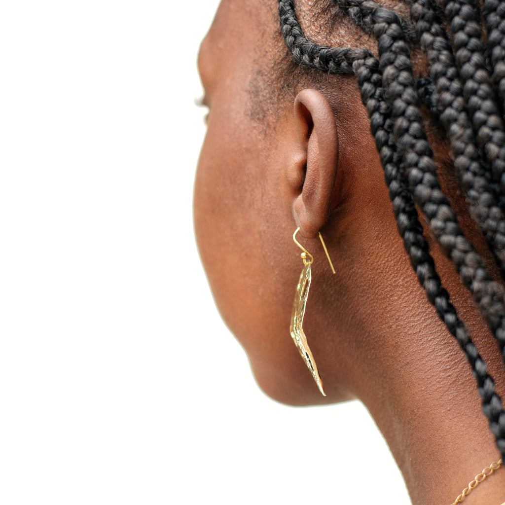 Chebet Mutai Shaba Luxe Brass Earrings
