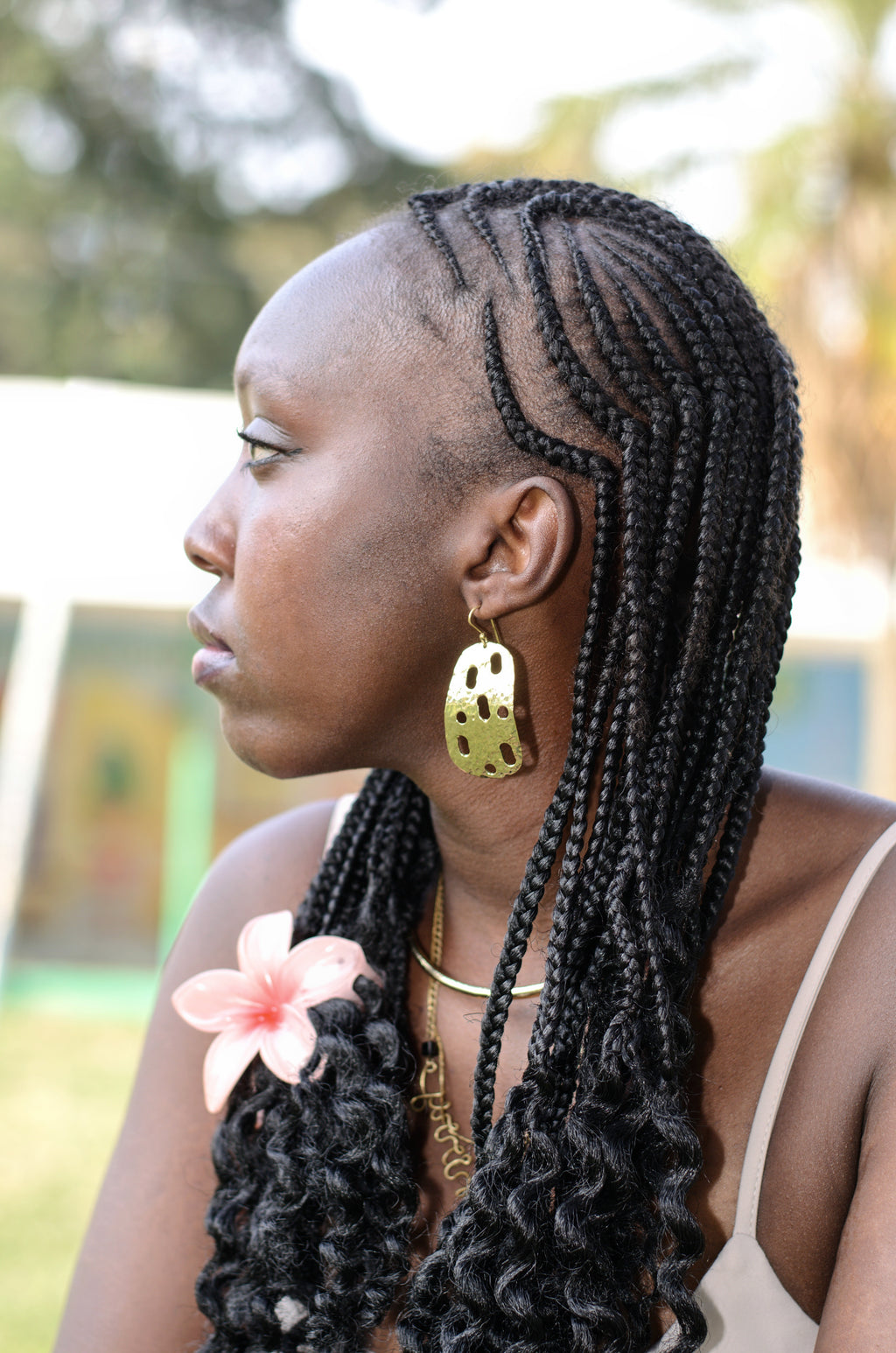 Chebet Mutai Shaba Luxe Brass Earrings