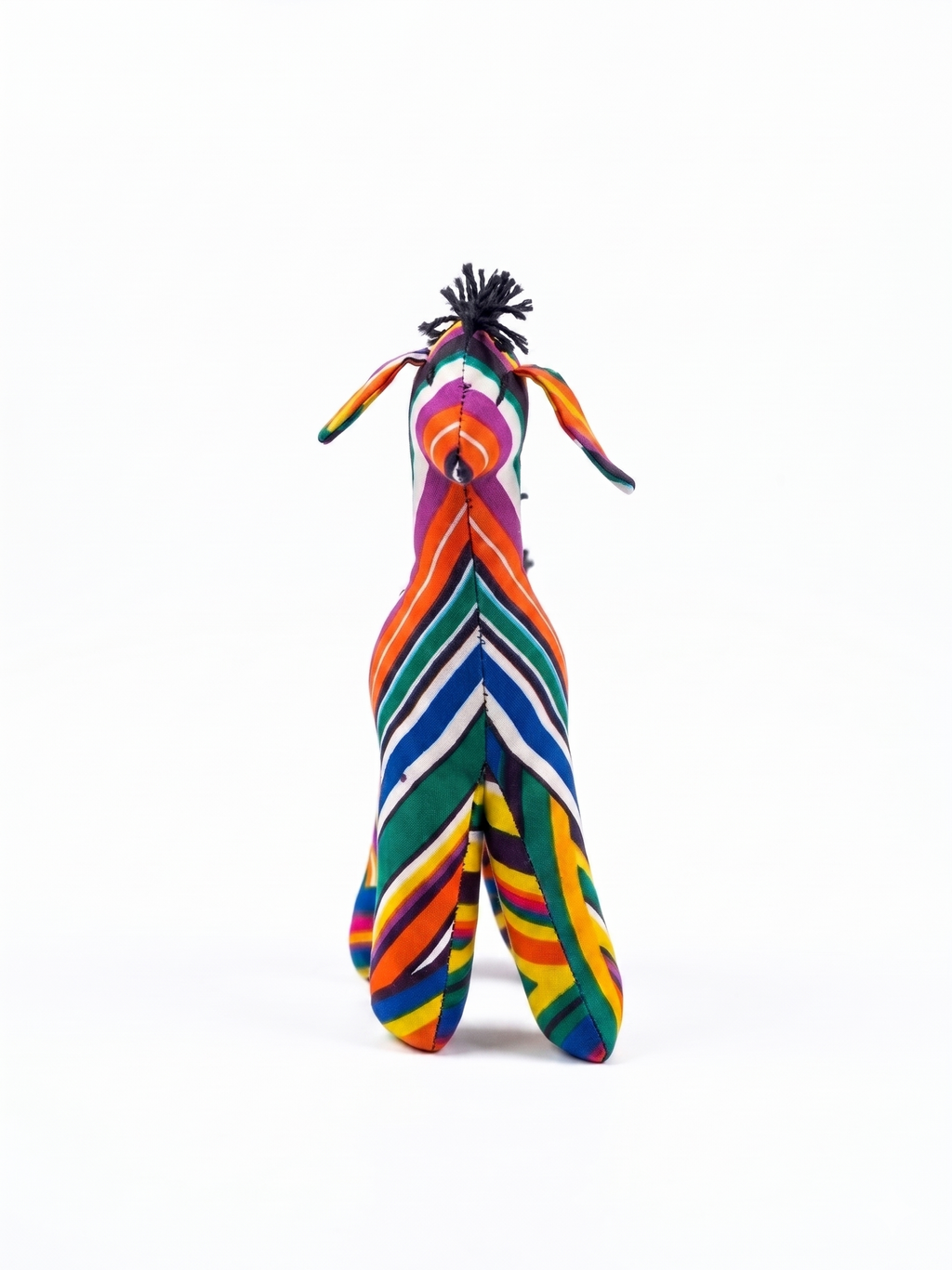 Rainbow Horse Hand-Stuffed Doll