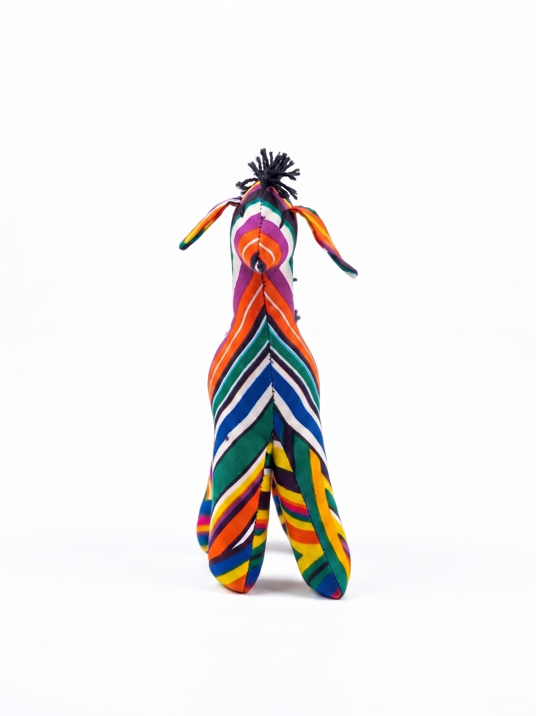Rainbow Horse Hand-Stuffed Doll