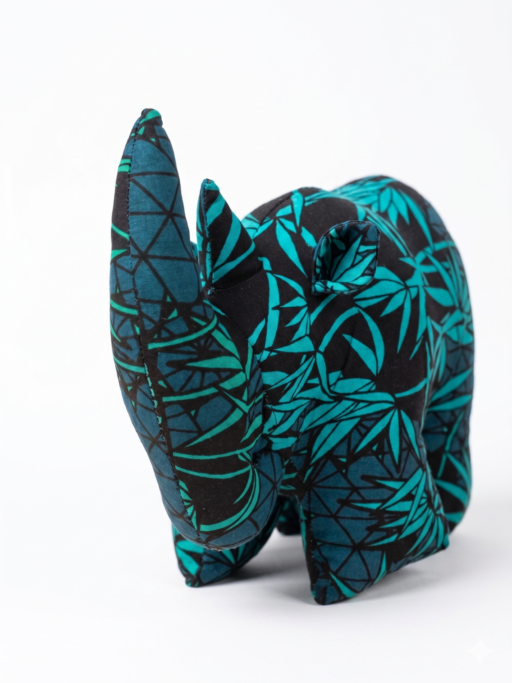 Rhino Hand-stuffed Doll