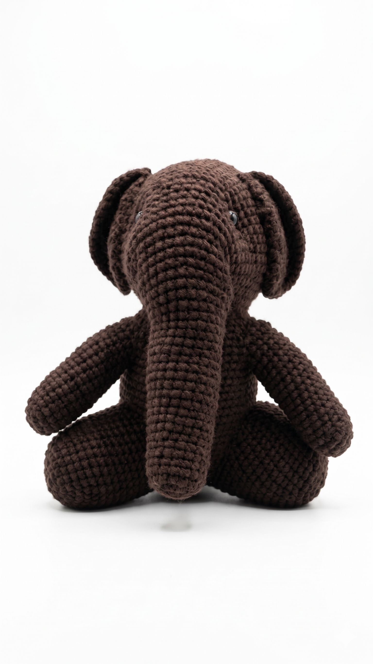 Tembo Crochet Elephant Doll - Black