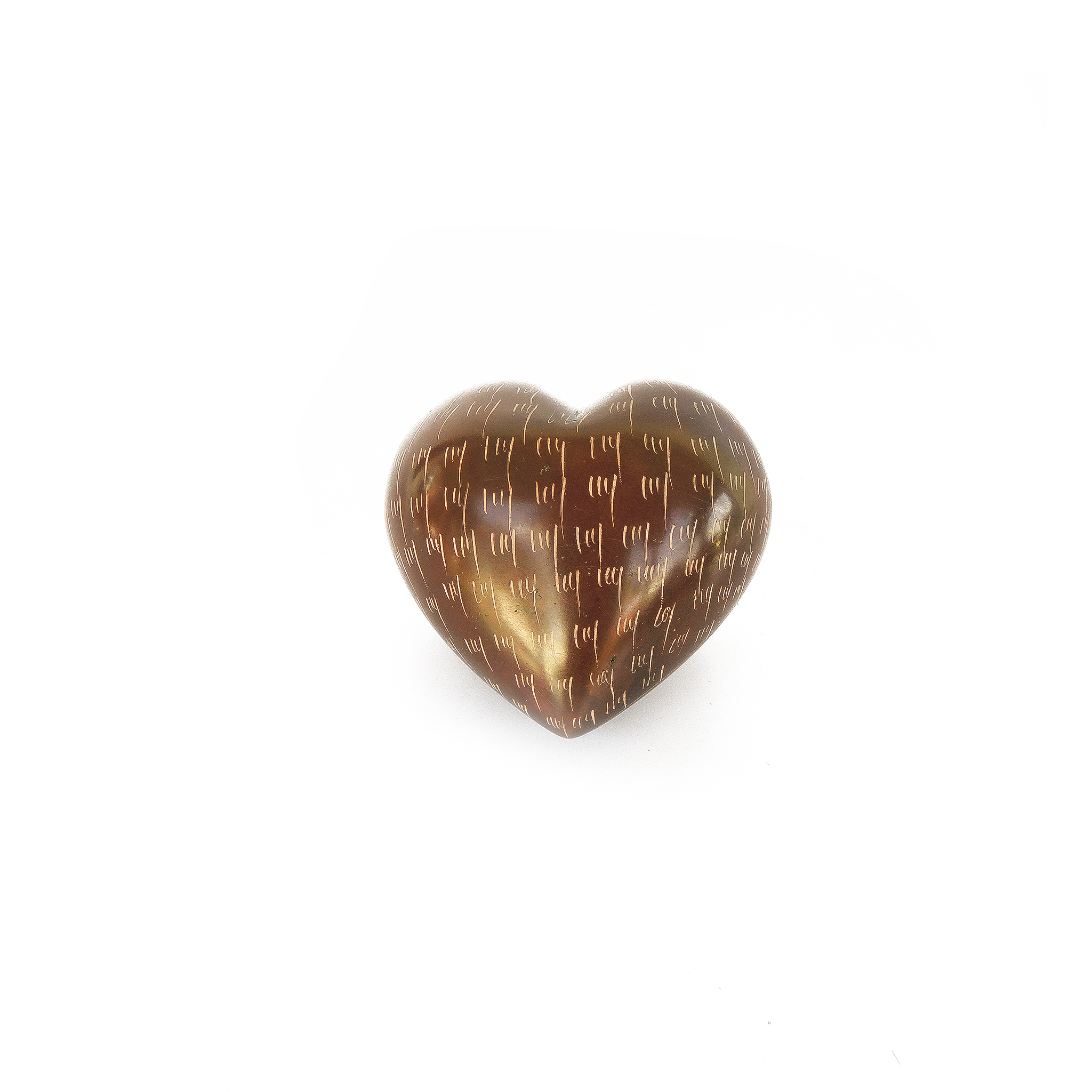 Heart Soapstone Carvings (Brown)