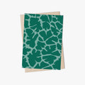 Greeting Cards - Giraffe pattern – green