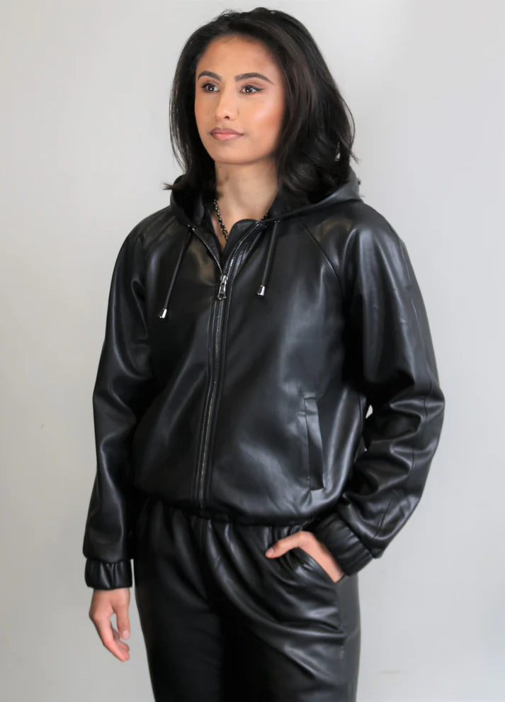 Vegan Leather Tracksuit - Charm