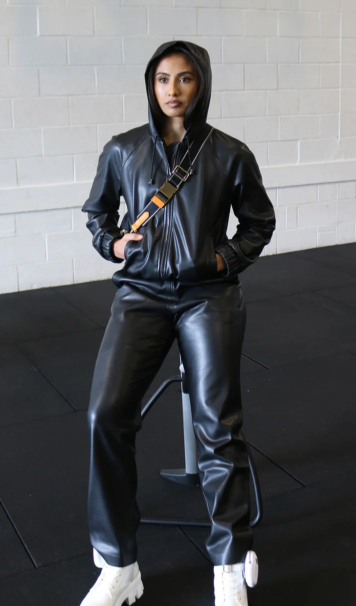 Vegan Leather Tracksuit - Charm