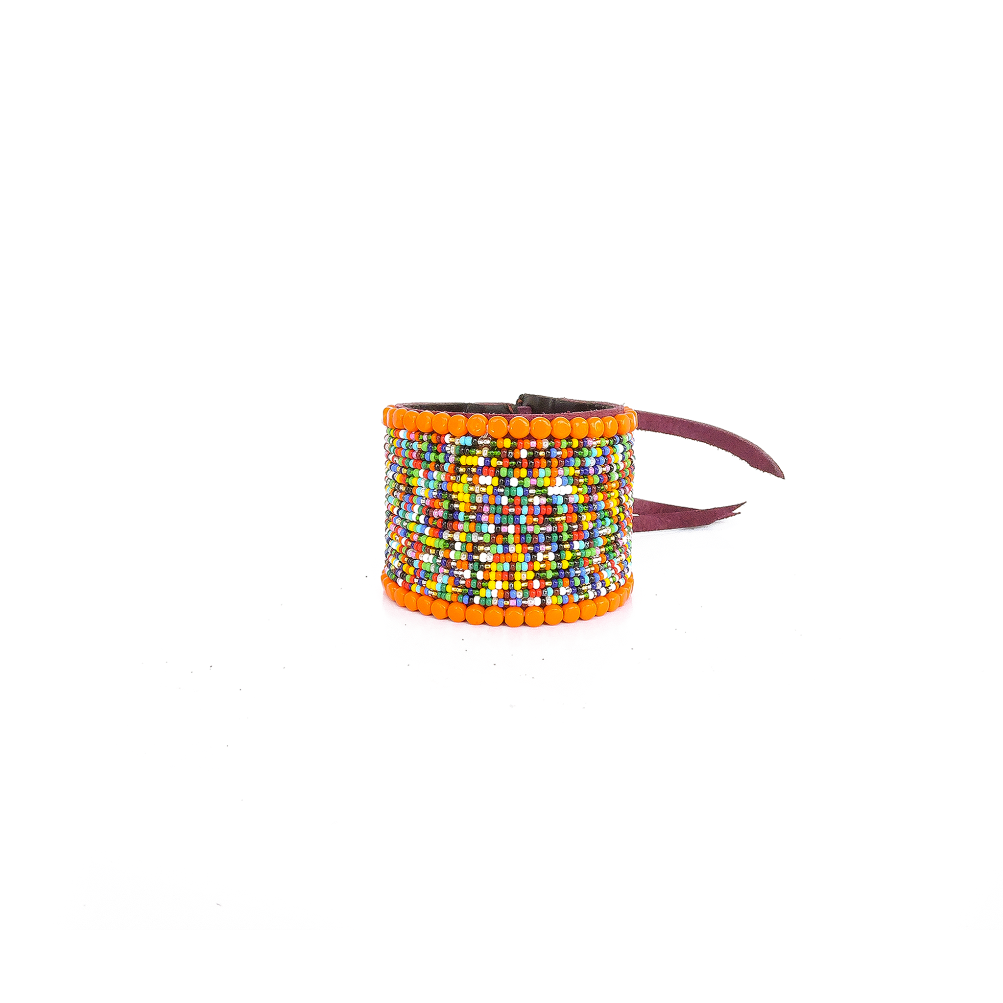 Chebet Mutai Beaded Leather Bangles