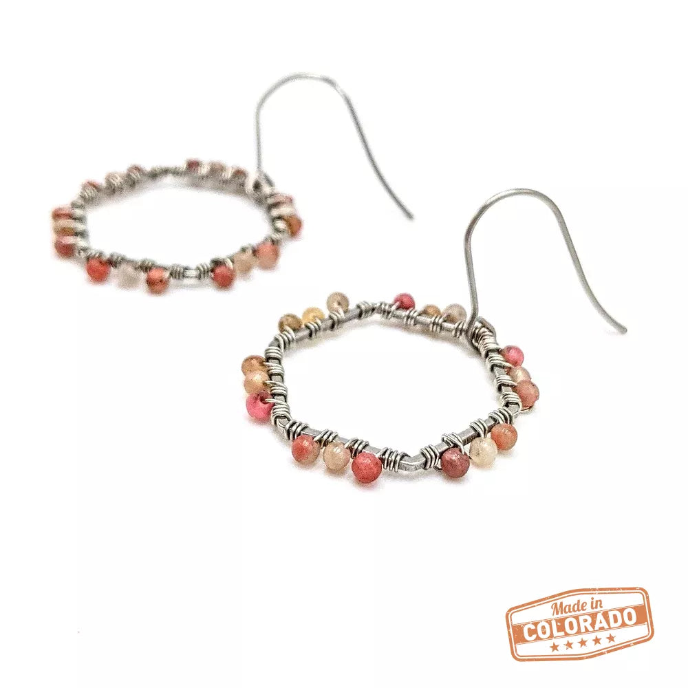 Perfect Balance Hexagons 18K gold-plated hoops