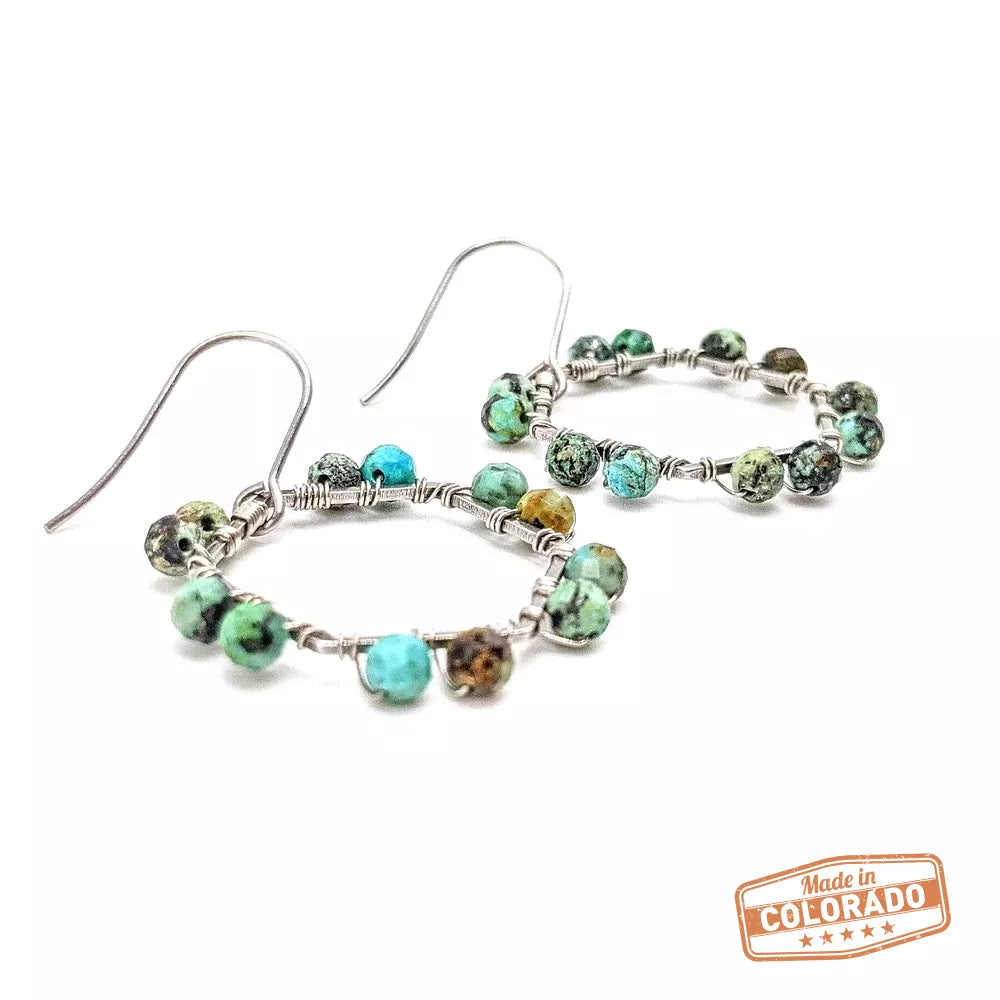 Perfect Balance Hexagons 18K gold-plated hoops