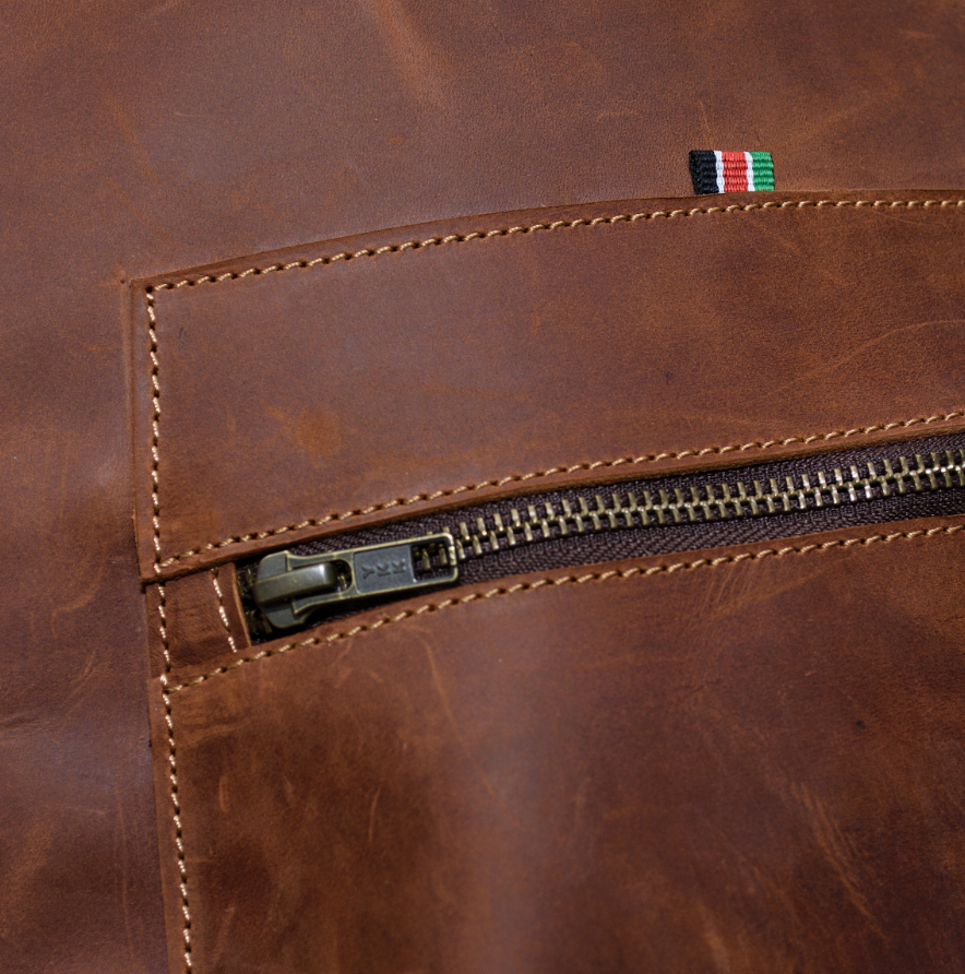 Amira Tan Leather Backpack