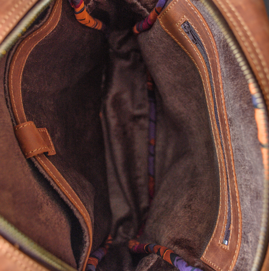 Amira Tan Leather Backpack