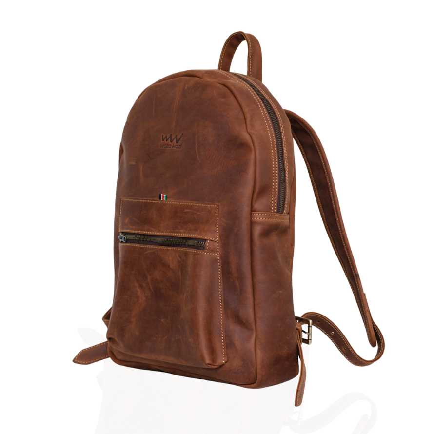 Amira Tan Leather Backpack