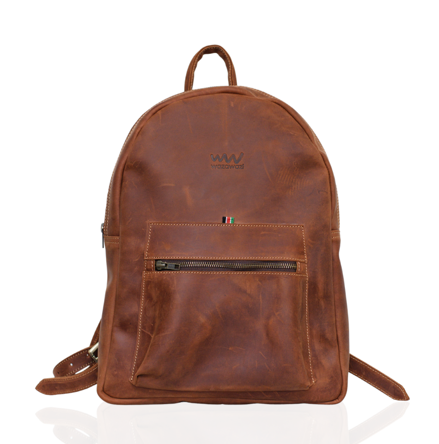 Amira Tan Leather Backpack