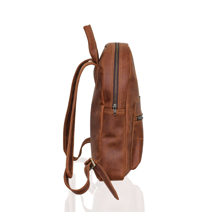 Amira Tan Leather Backpack