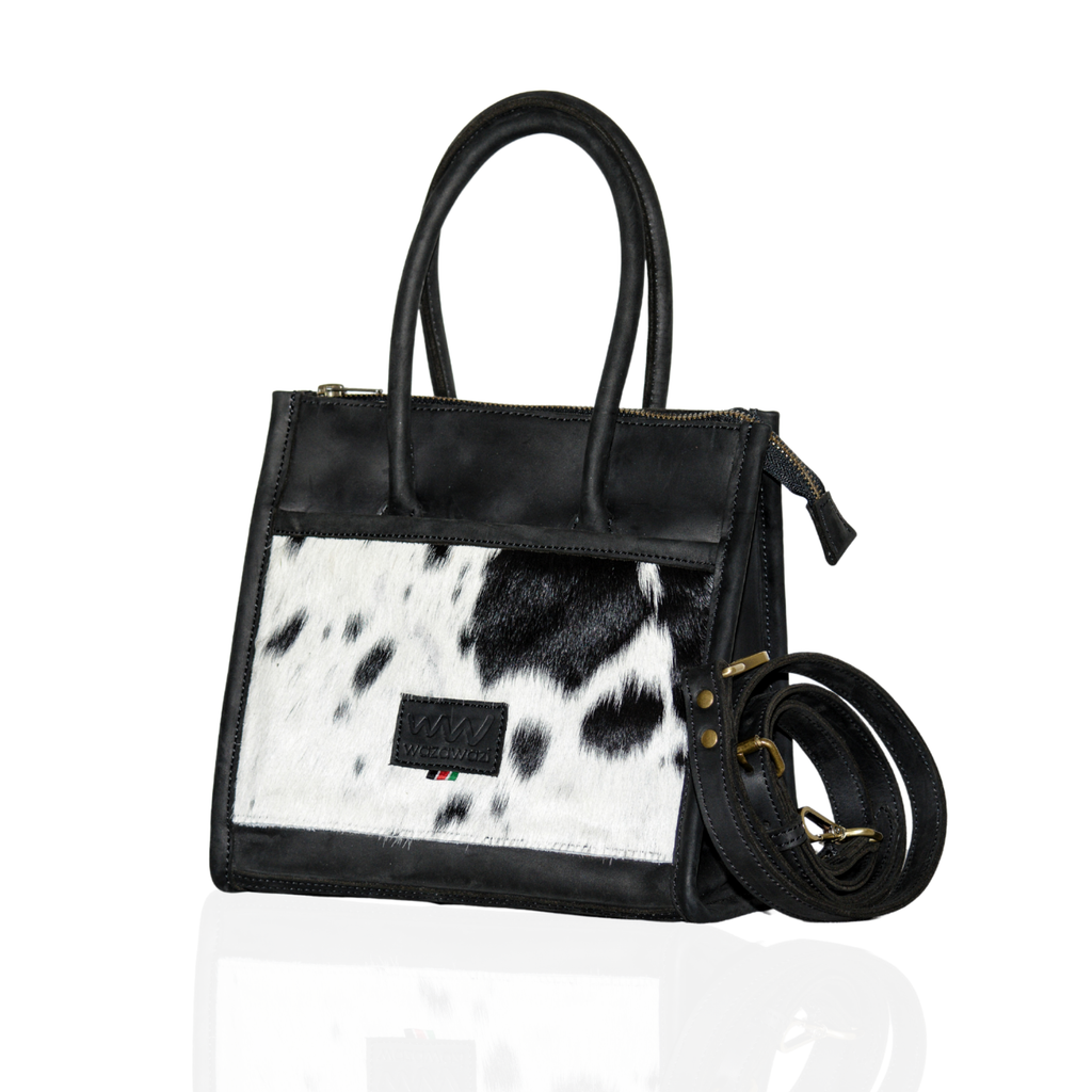 Wambui Mini Black/Hair On Handbag