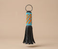 Beaded Key Rings with Fringe Ends