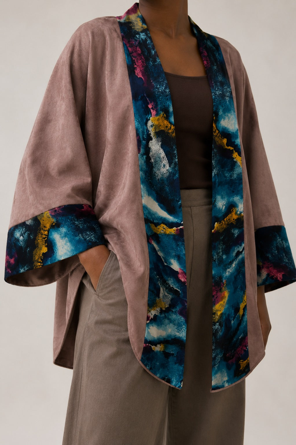 Luxury Open-Front Poncho