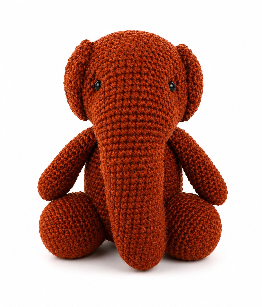 Handmade Knitted Crochet Doll – Tembo Kenyan Amigurumi Toy