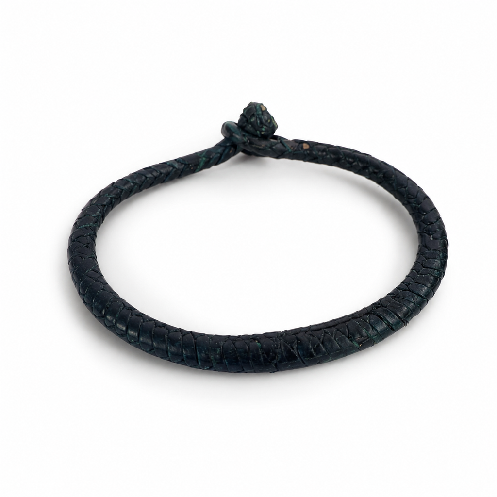Leather Tuareg Hand-Braided Bracelet for Men | Chebet Mutai