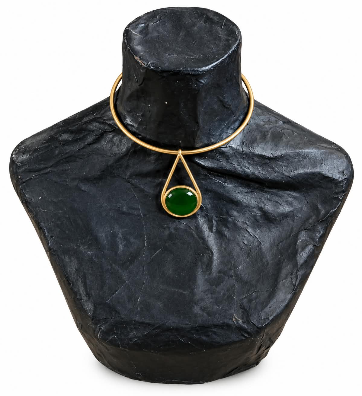 Handmade Recycled Brass Teardrop Choker | Made in Kenya