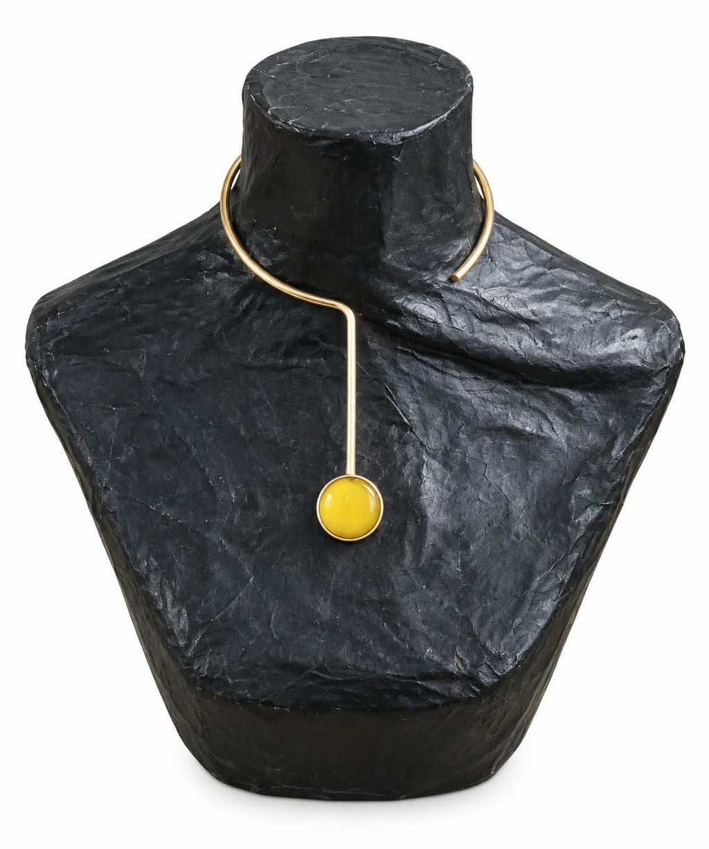 Handmade Recycled Brass Question Mark Choker – Swali Brass Chocker