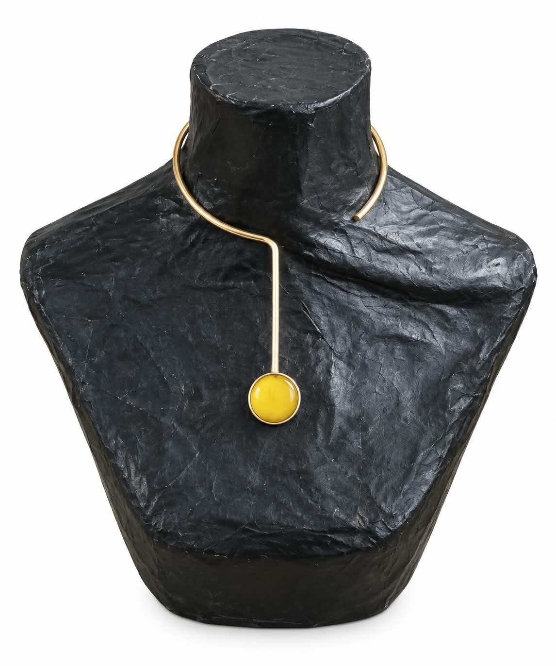 Handmade Recycled Brass Question Mark Choker – Swali Brass Chocker