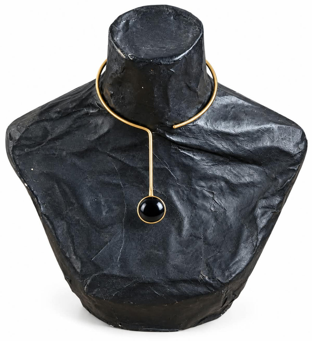 Handmade Recycled Brass Question Mark Choker – Swali Brass Chocker