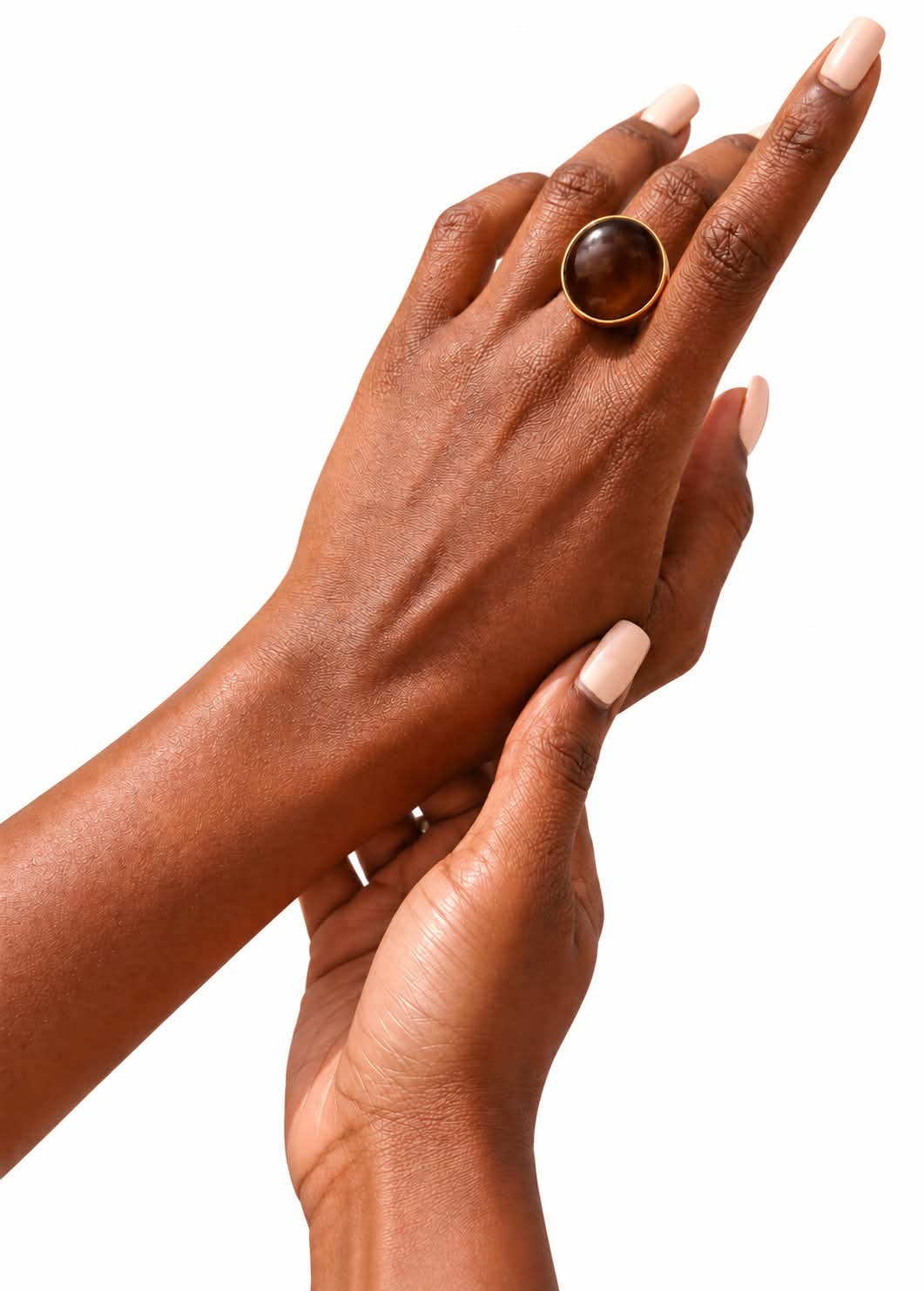 Handmade Glass & Brass Statement Rings – Kenyan Artisan Jewelry
