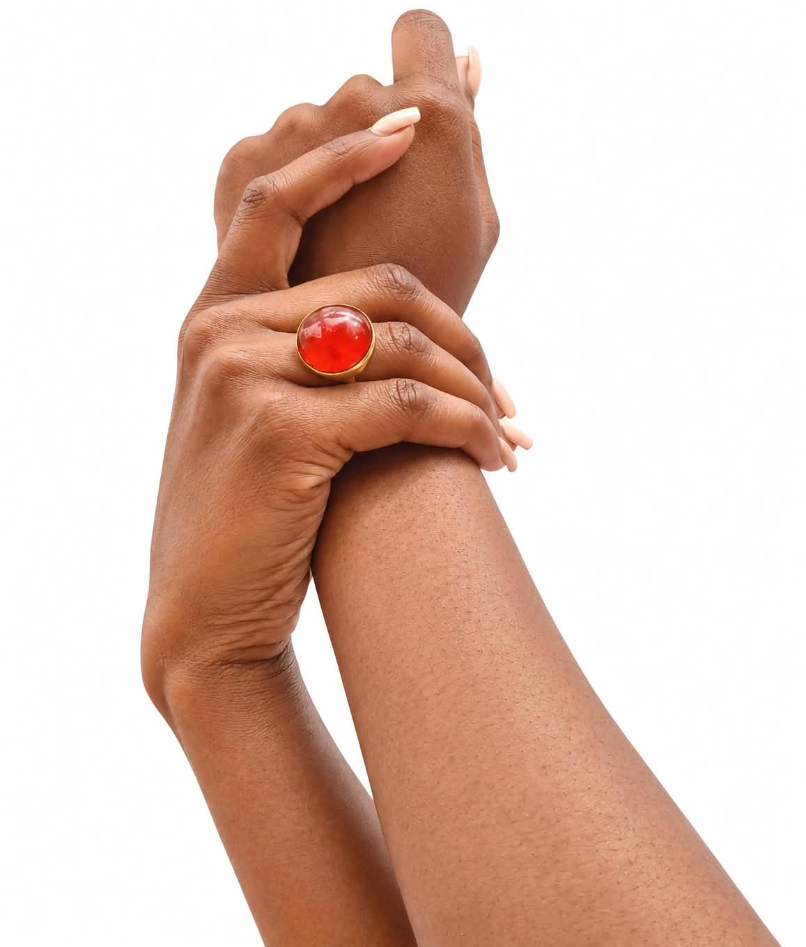 Handmade Glass & Brass Statement Rings – Kenyan Artisan Jewelry