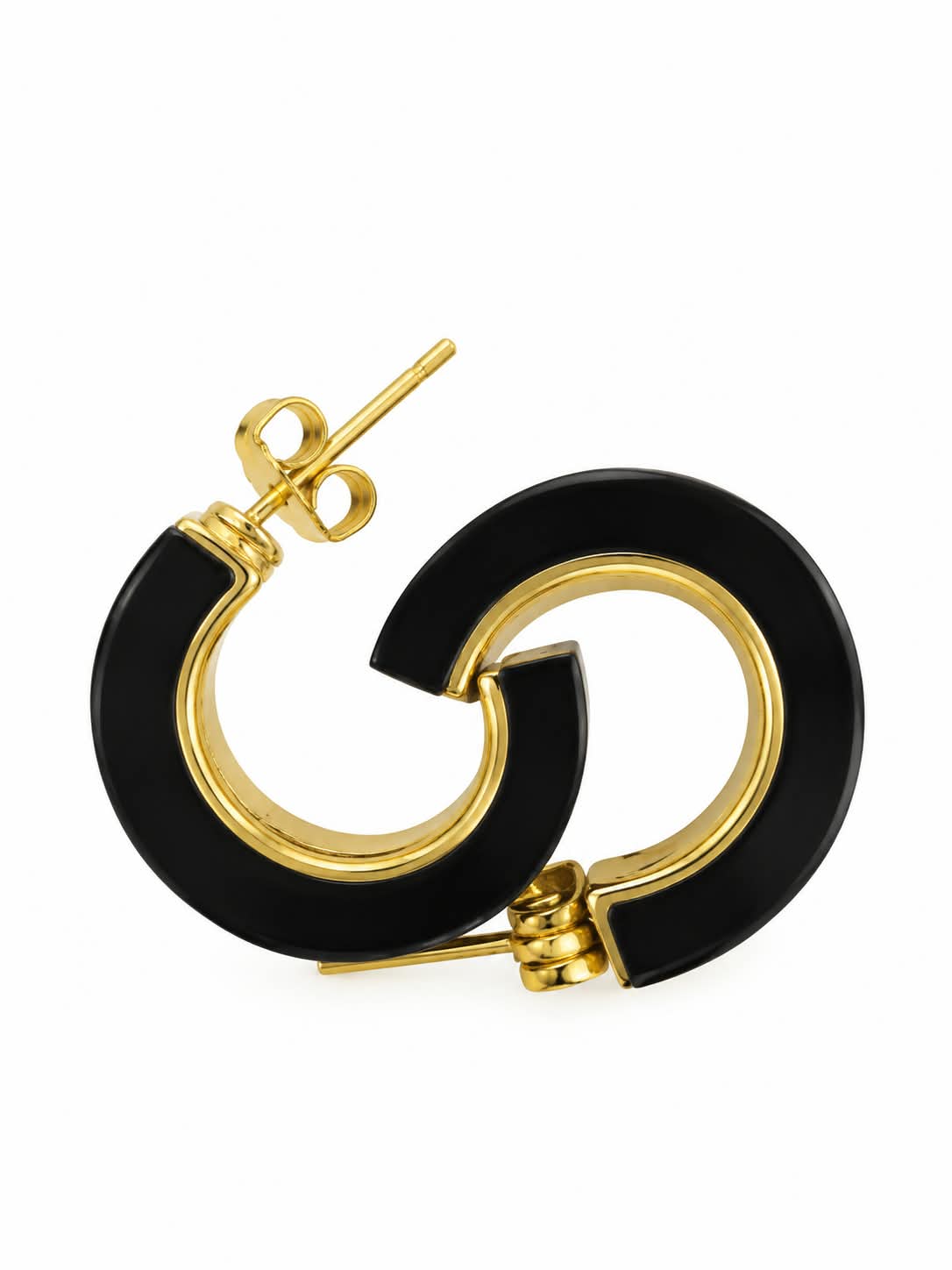 Cow Horn Mini Loop Earrings - Kami Loop Earrings