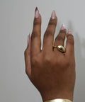 Sculptural Statement Ring - Egg Head Ring