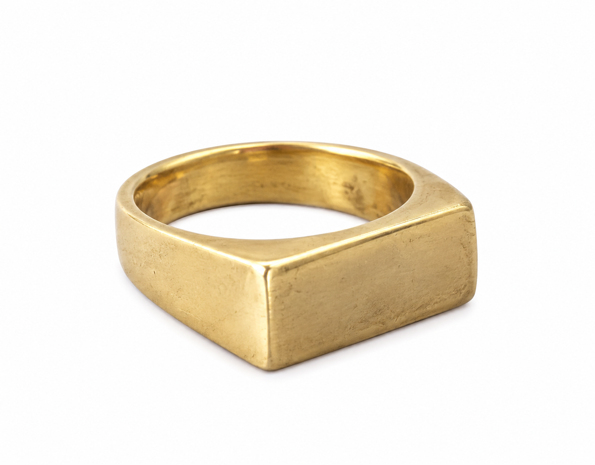Statement Recycled Brass Ring - Amie Ring